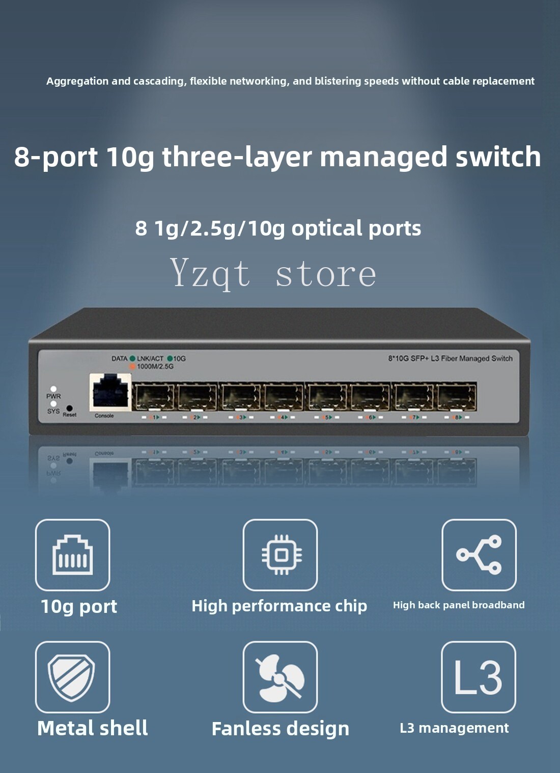 8-Port 10 Gigabit Ethernet swi - Sfp+ 10G Managed Switch 8 Port 评论和价格